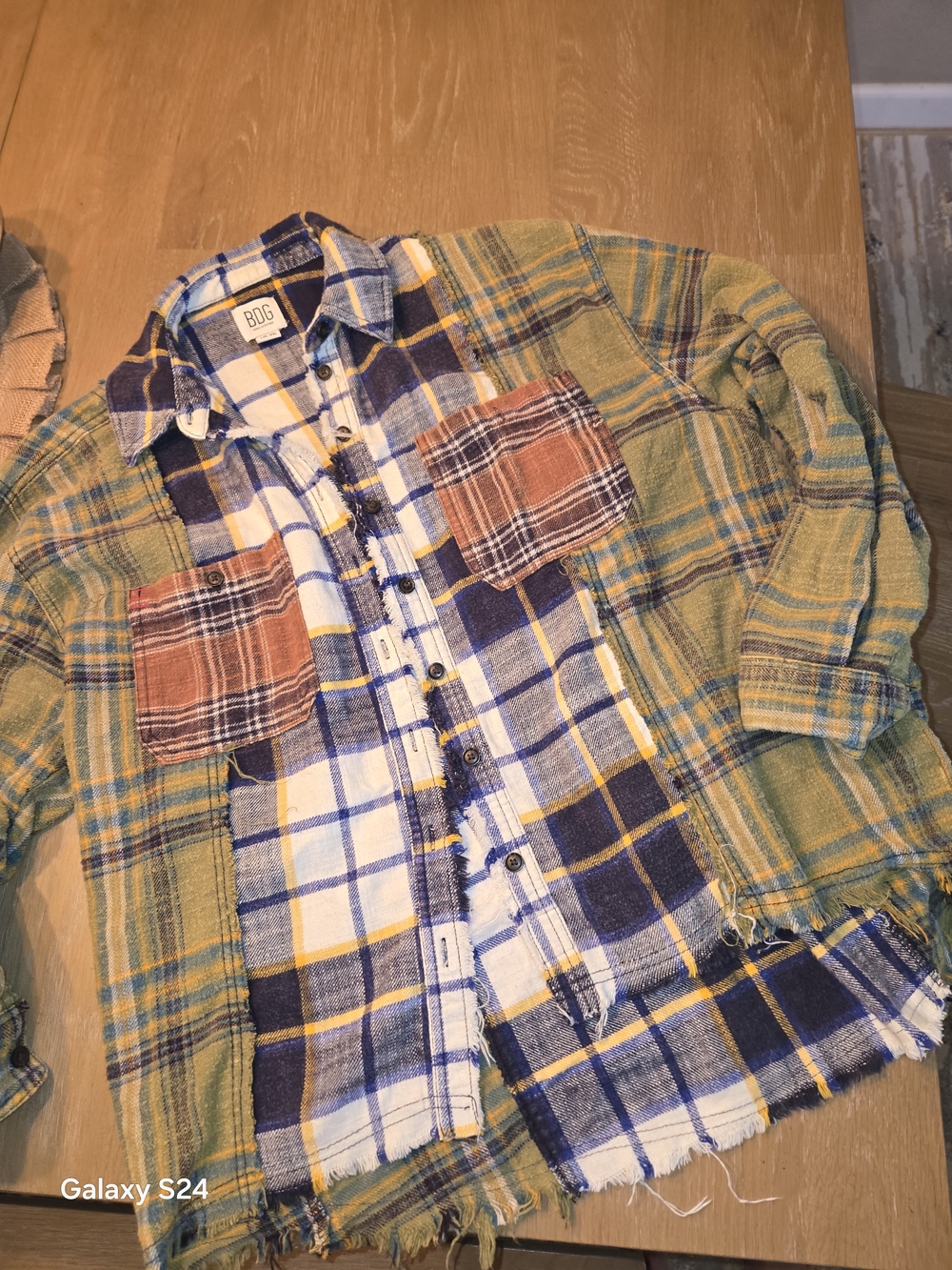 BDG Women's Urban Outfitters Button-Down Shirt Flannel Jacket Sz XS Oversized